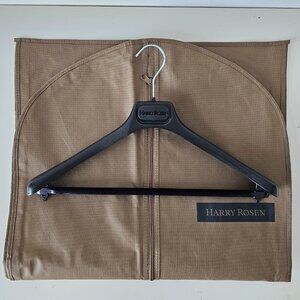 New HARRY ROSEN Shine Brown Garment Bag with Branded Hanger, 35.5" x 20.0"